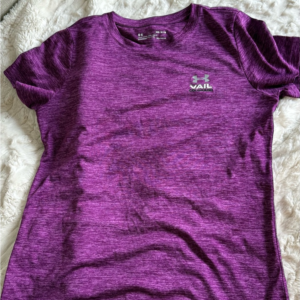 Under Armour Heathered Purple Tee